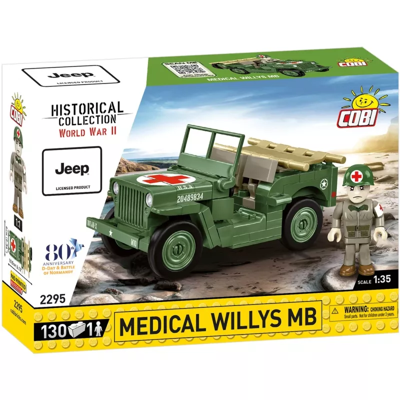 Bouwstenen COBI Medical Willys MB 130 onderdelen 6 jaar