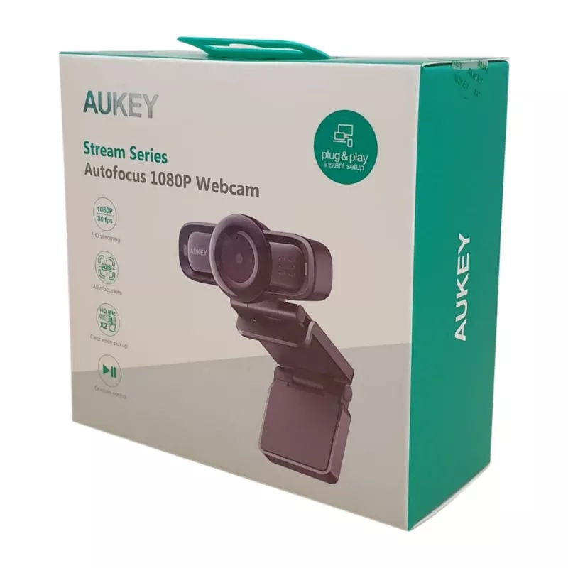 AUKEY PC-LM3 webcam 2 MP 1920 x 1080 Pixel USB 2.0 zwart