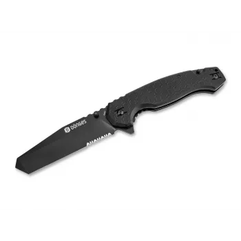 Vast tactisch mes Dönges 01DG006 — RVS greep, model 01DG006