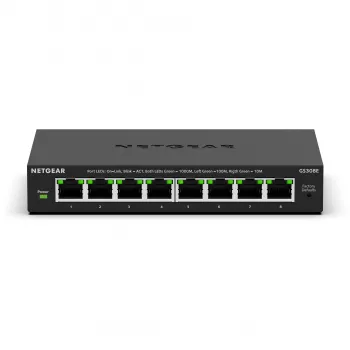 NETGEAR GS308E managed L2/L3 Gigabit Ethernet (10/100/1000) zwart