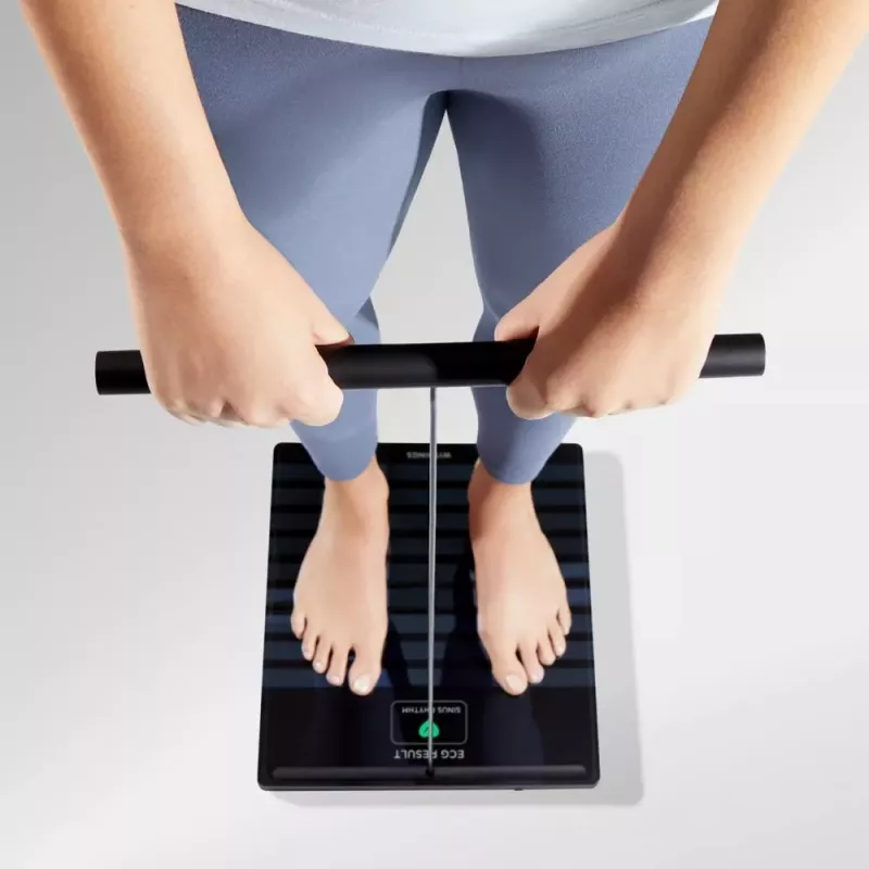 Elektronische personenweegschaal Withings BODY SCAN Square zwart