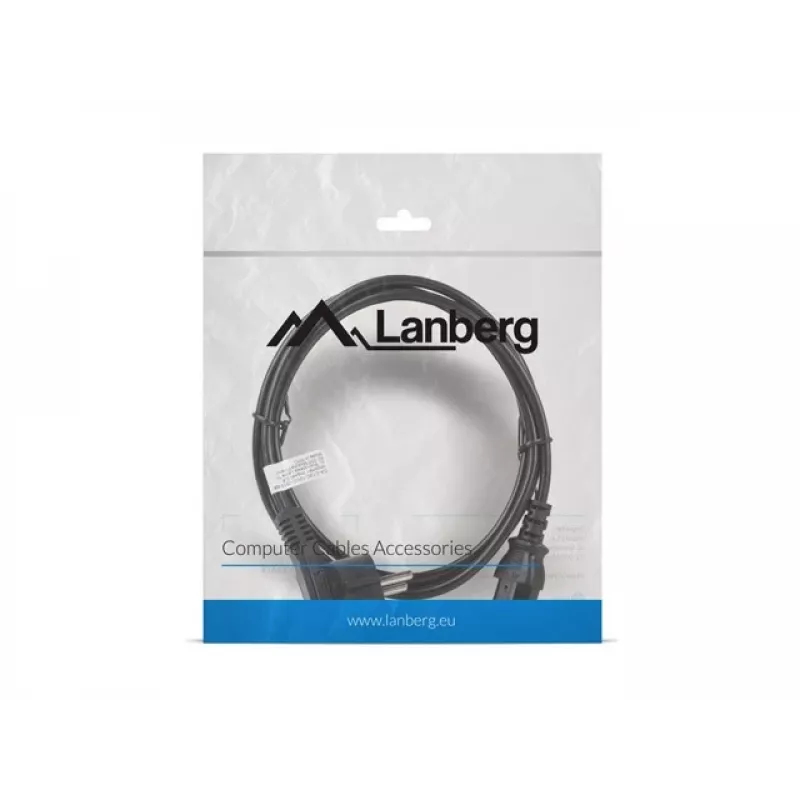 Lanberg CA-C13C-10CC-0018-BK stroomkabel zwart 1,8 m C13-koppeling CEE7/7 (CA-C13C-10CC-0018-BK)