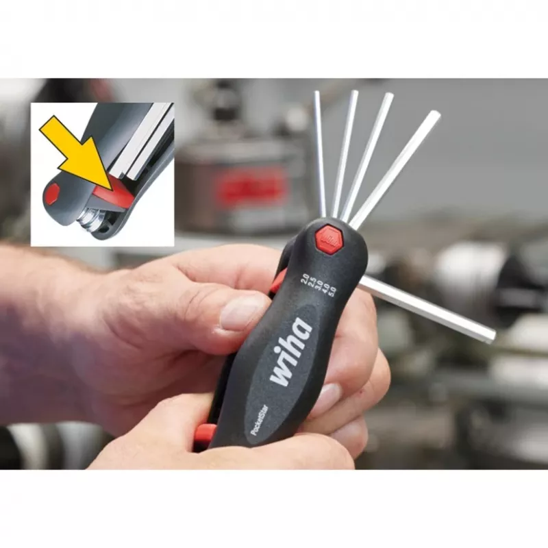Zakschroevendraaier Wiha PocketStar multibit-schroevendraaier, lengte 120 mm, model 23047