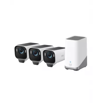 Eufy Cam S3 Pro 3-cam kit zwart+wit 1