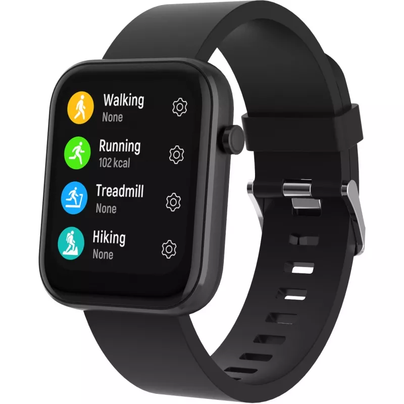 DENVER SW-182 - smartwatch met bandje - 4,3 cm (1,7 inch) display - Bluetooth - zwart (116111000580)