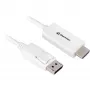 DisplayPort 1.2-adapterkabel Sharkoon 4K, 1 m lengte