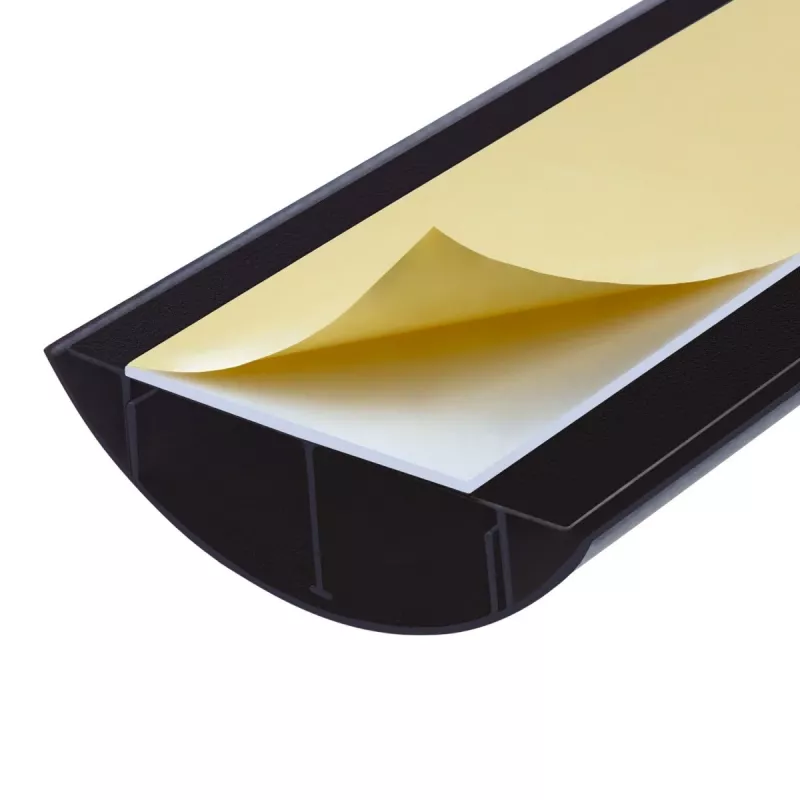 Kabelgoot aluminium MACLEAN MC-814 B zwart — kabelgootafdekking