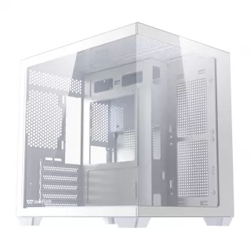 Computerbehuizing DarkFlash B275 (wit) midi-tower ATX-compatibel, front-I/O, gehard glas