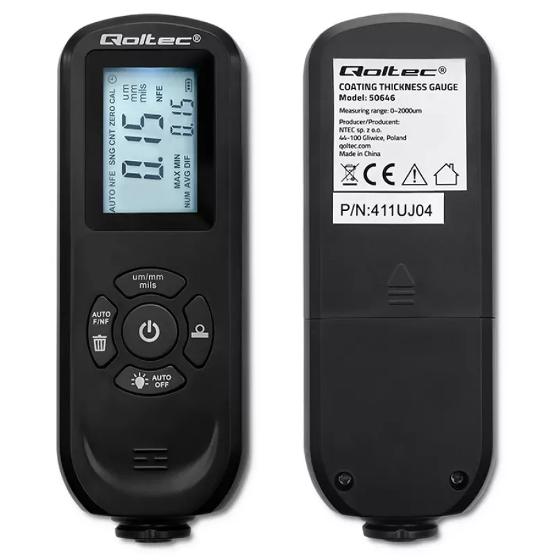 Laagdiktemeter QOLTEC 50646 LCD 0–2000 µm