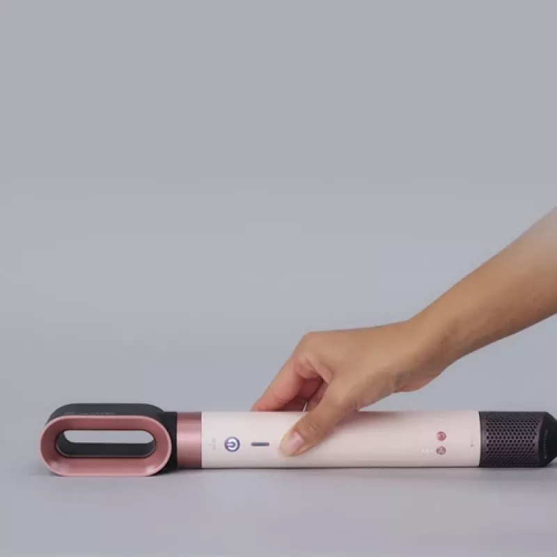 Airwrap Co-anda2x Straight + Wavy, Multistyler crème/roségoud, Bluetooth, 1.700 Watt (beschadigde verpakking)