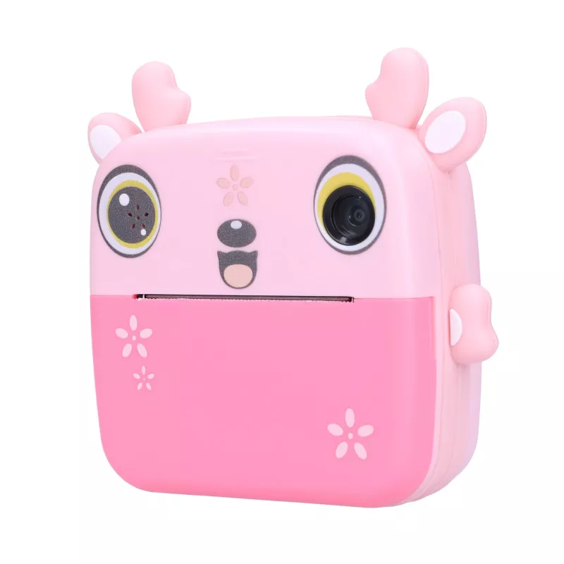 Extralink set | thermische printer EPP-005 roze + thermisch papier 3 rollen | fawn