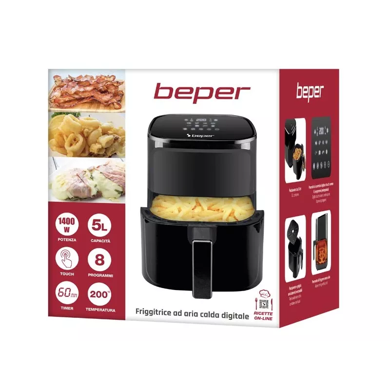 Beper P101FRI051 heteluchtfriteuse 5 L 1400 W zwart