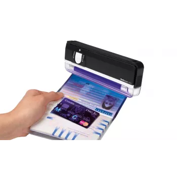 Safescan 40H draagbare valsgelddetector voor het controleren van bankbiljetten, creditcards en identiteitsbewijzen – UV-valsgelddetector voor nieuwe biljetten – valsgelddetector