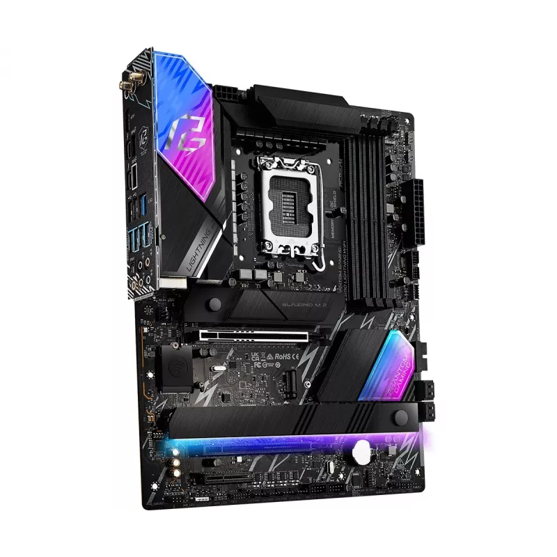Moederbord ASRock Z890 Lightning WiFi — Intel Z890, LGA1851, ATX, 4× DDR5, Wi-Fi 7, 2.5Gb LAN, Thunderbolt 4