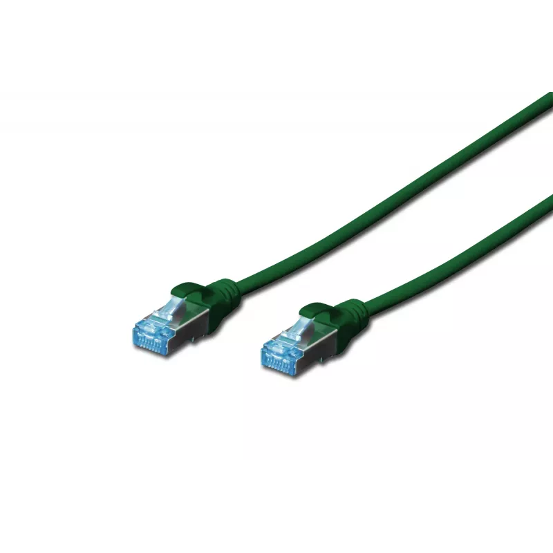 Netwerkkabel Digitus CAT 5e SF/UTP 1m groen RJ-45