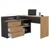 Hoekcomputertafel Topeshop DANY ANT/ART KPL L-vorm spaanplaat