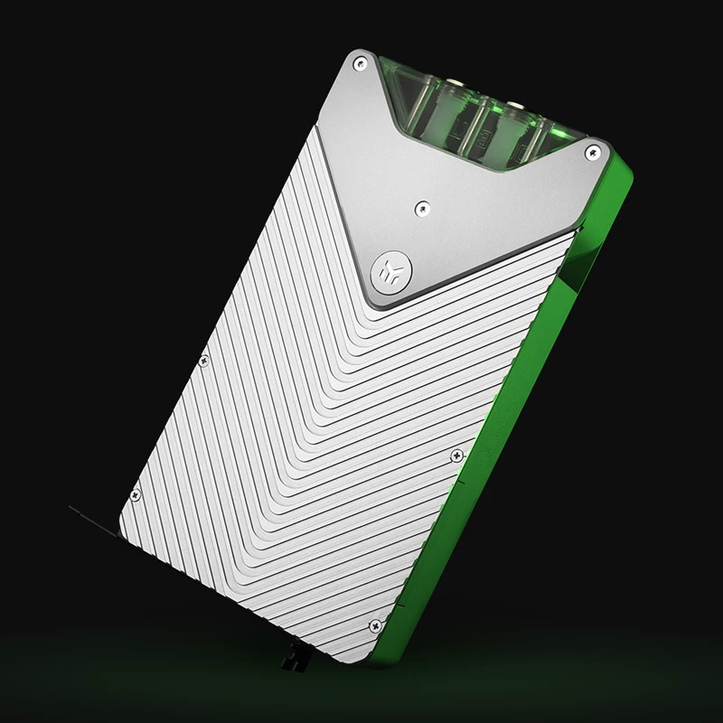 Backplate EK Water Blocks zilver 1 stuk — accessoire voor computerkoelsysteem