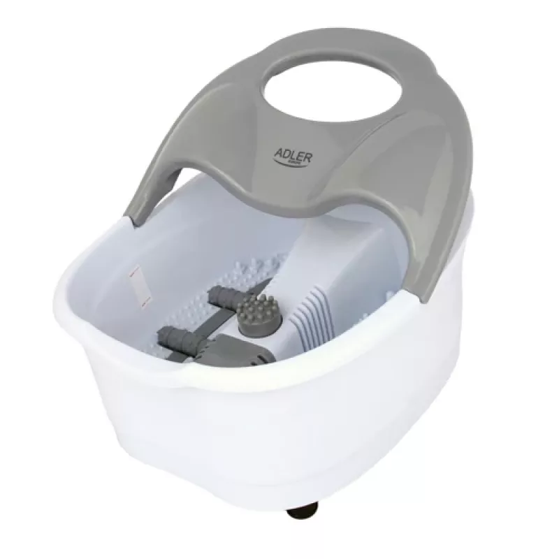 Beenmassageapparaat Adler AD 2167 met rol- en vibratiemassage, warmte, instelbare intensiteit, 80 W, grijs wit