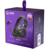 Lorgar Noah 702 (LRG-GHS702) draadloze gaming-headset, Bluetooth 5.3, USB-ontvanger, 3,5 mm AUX, 40 mm drivers, 1000 mAh, RGB, zwart