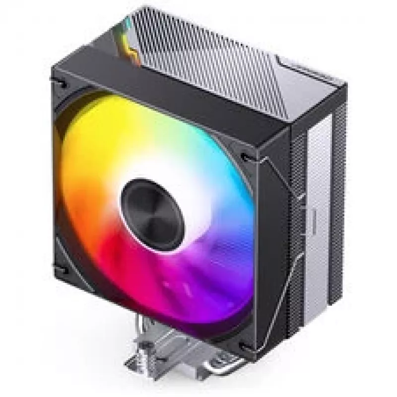 CPU-koeler Jonsbo CA40 zwart ARGB, 120 mm PWM-ventilator, 225 W TDP, zwart