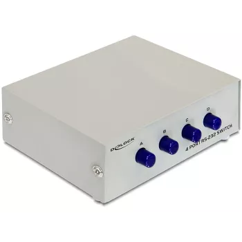 DeLOCK 87589 4-poorts RS-232 handmatige seriële switch