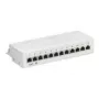 Wentronic Goobay CAT 5e mini/desktop patchpaneel, 12 poort, grijs - STP afgeschermd, grijs (93041)