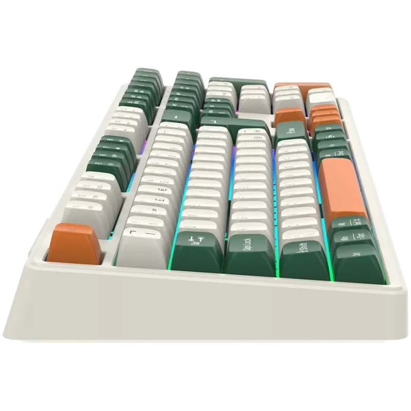 Mechanisch draadloos toetsenbord CANYON Shadder GKW-11 RGB wit