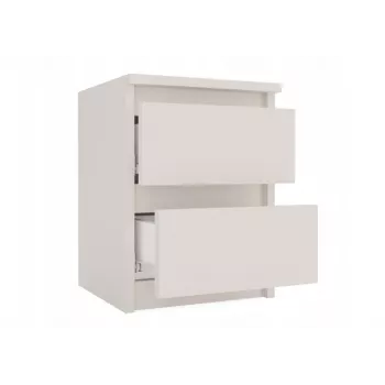 Nachtkastje top e shop MALWA M2 KASJMIR — 2 lades, spaanplaat, kasjmier, 300×300×400 mm