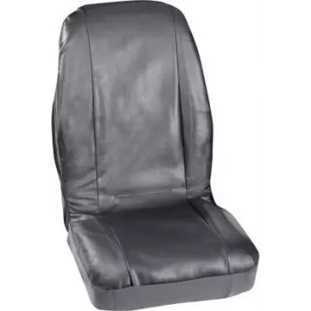 Autostoelbekleding PETEX 3007004 4-delige kunstleer zwart voor bestuurdersstoel