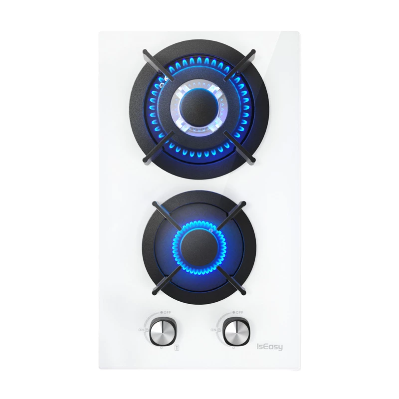 ISEASY MGBG-312A gaskookplaat, 2 branders (wit)