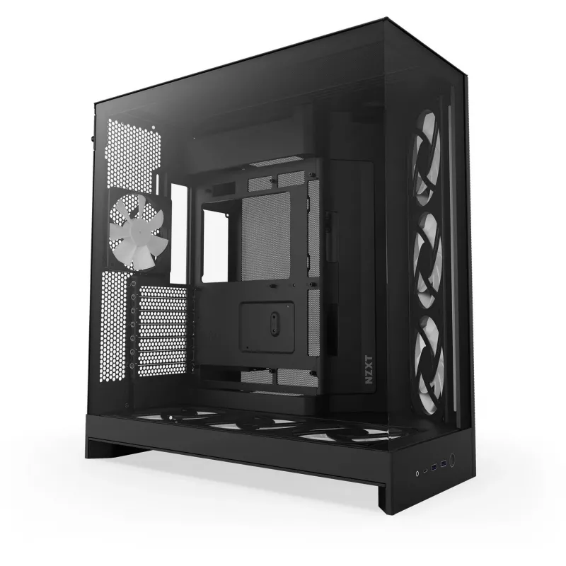 NZXT PC-behuizing H9 Flow RGB+ midi tower zwart