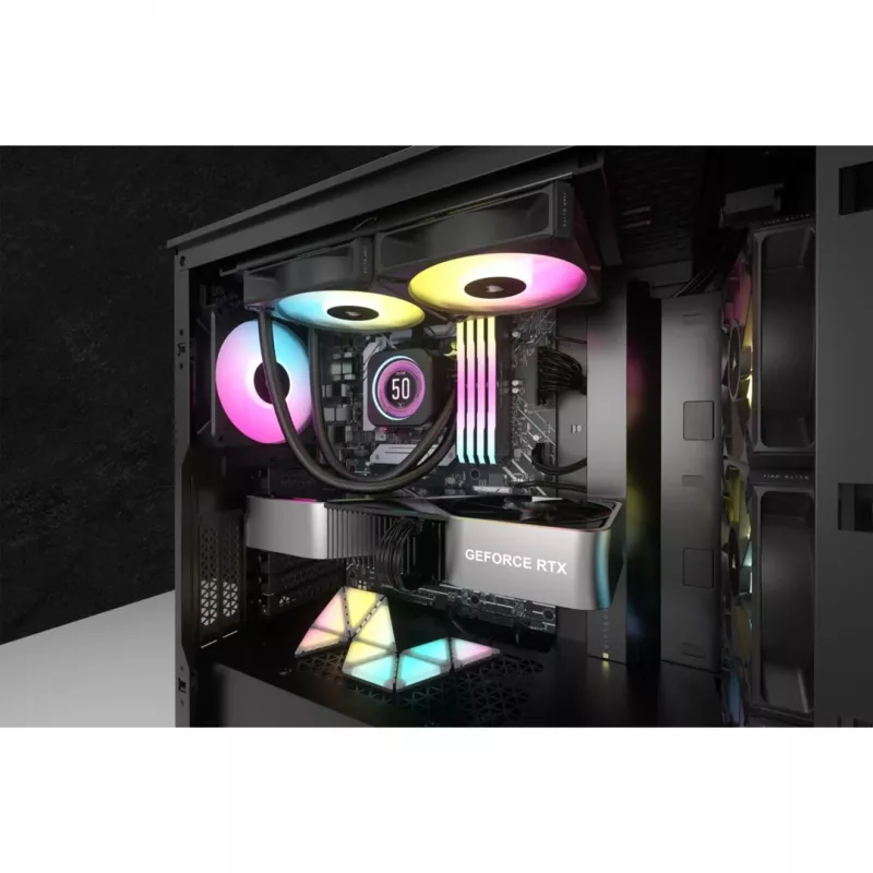 Corsair CW-9060074-WW computerkoelsysteem processor all-in-one-vloeistofkoeler 12 cm zwart 1 stuk
