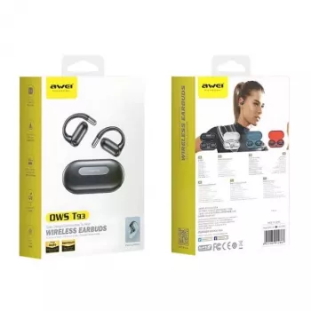 Bluetooth-hoofdtelefoon 5.4 T93 OWS wit