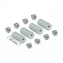 Schroef/bout DeLOCK 18218 metaal metallic