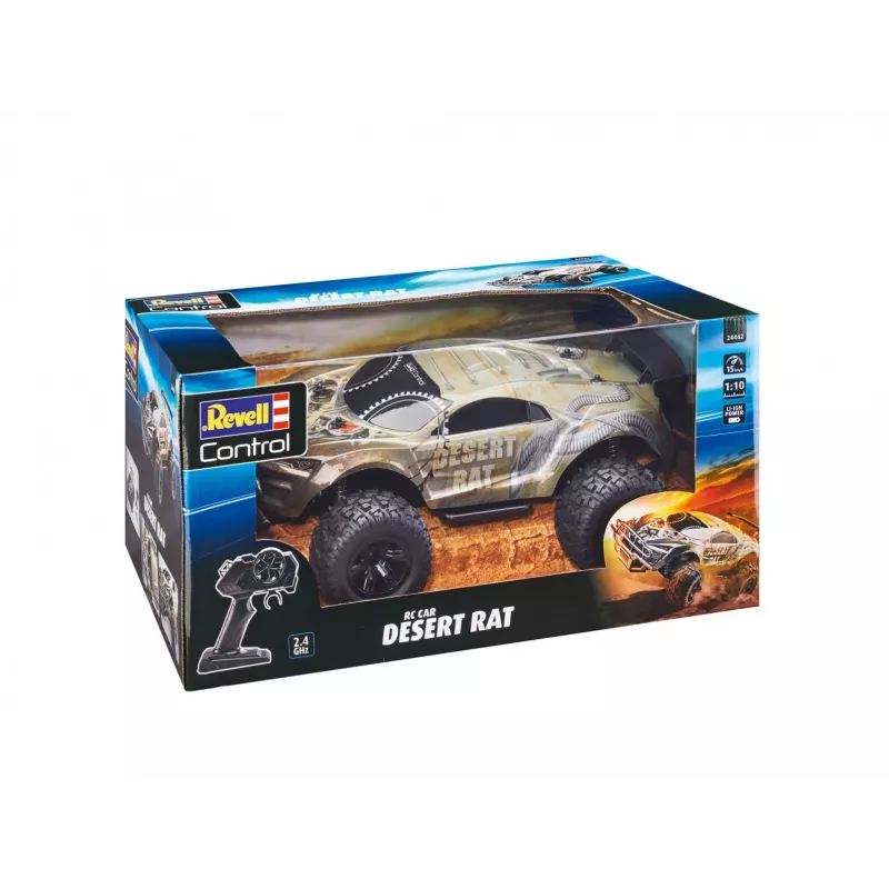 RC-auto REVELL Desert Rat (model 24442) – grijs-zwart op afstand bestuurd terreinvoertuig