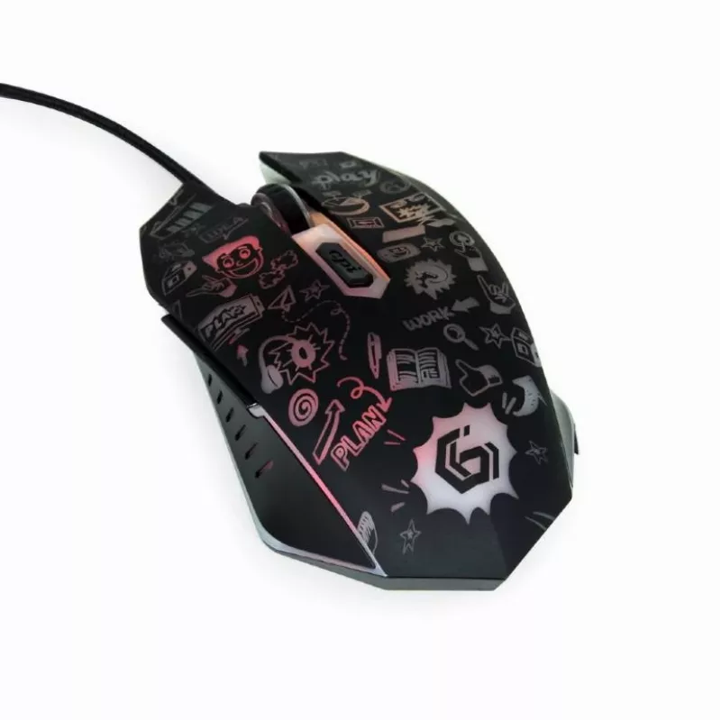 Muis USB optisch zwart/MUS-6B-GRAFIX-01 Gembird