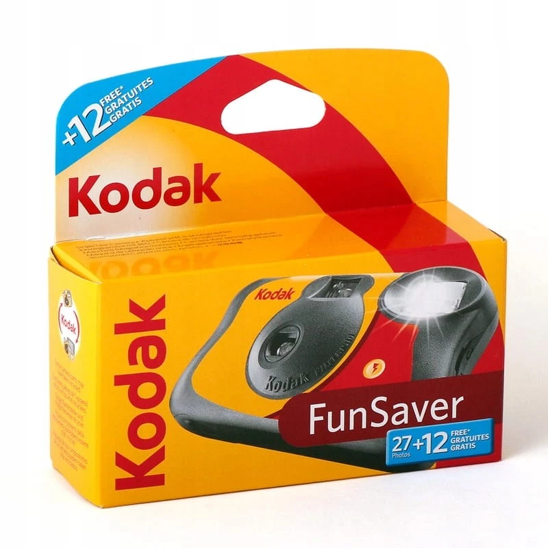 Wegwerpcamera Kodak FUN Flash 27+12 foto's, ISO 400, 39 opnamen, ingebouwde flitser