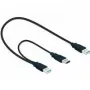 USB-kabel DeLOCK 82908 USB 3.2 Gen 1 0,6 m 2x USB A stekker zwart