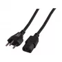 EFB-Elektronik netkabel Zwitserse Type 12 - C13 180°, zwart, 2,0 m, 3 x 0,75 mm² Fabrikant: EFB Elektronik (EK537.2V3)