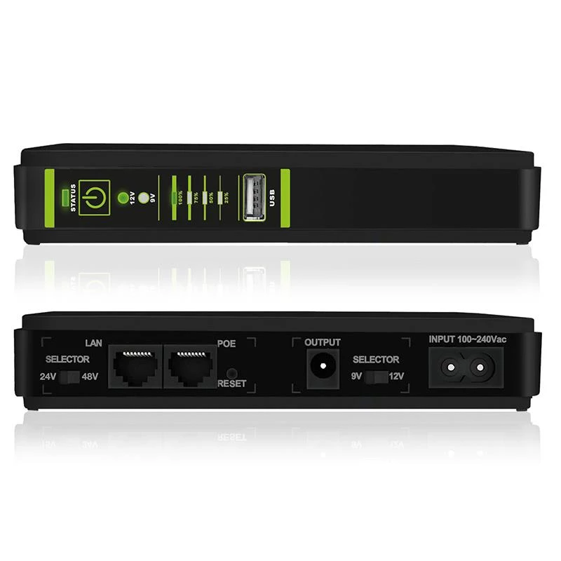 Tecnoware ERA PLUS DC FGCERAPLDC252 DC-UPS, 9/12 V DC, PoE 24/48 V DC, USB 5 V DC, 8800 mAh