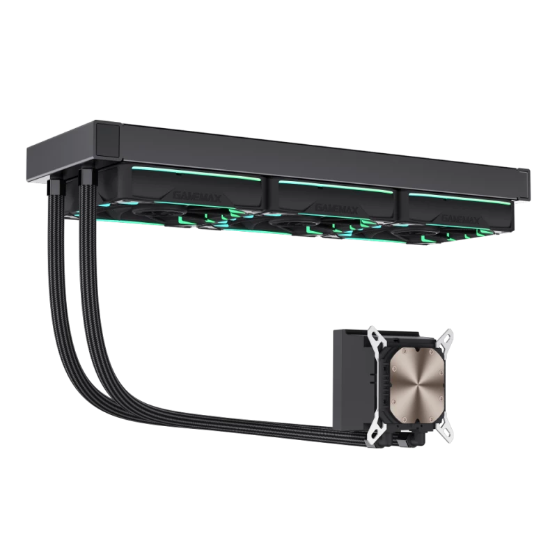 Gamemax | CPU-vloeistofkoeler | HAILSTORM 360 LCD | zwart