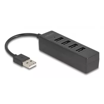 USB-hub DeLOCK 64334 Type-A 480 Mbit/s zwart