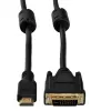 Akyga AK-AV-11 HDMI-naar-DVI-D-kabel (24+1), 1,8 m, zwart