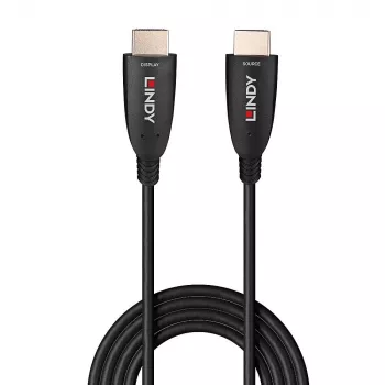 Lindy 10m glasvezel-hybride HDMI-8K60-kabel, 10 m, HDMI type A (standaard), HDMI type A (standaard), 48 Gbit/s, zwart