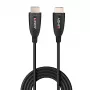 Lindy 10m glasvezel-hybride HDMI-8K60-kabel, 10 m, HDMI type A (standaard), HDMI type A (standaard), 48 Gbit/s, zwart