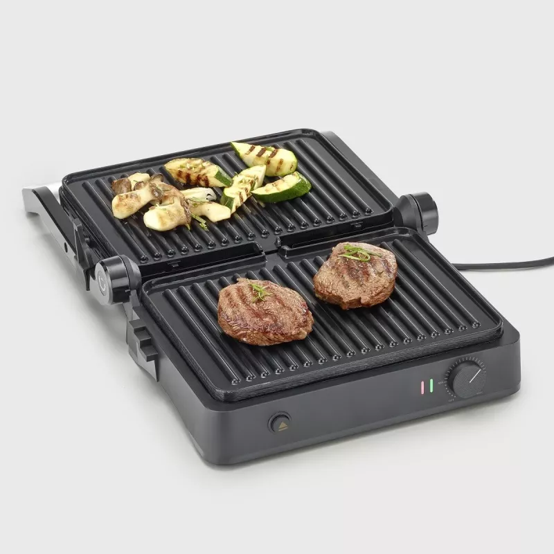 Contactgrill Severin KG 2398 zwart wit 1800W 300x220mm