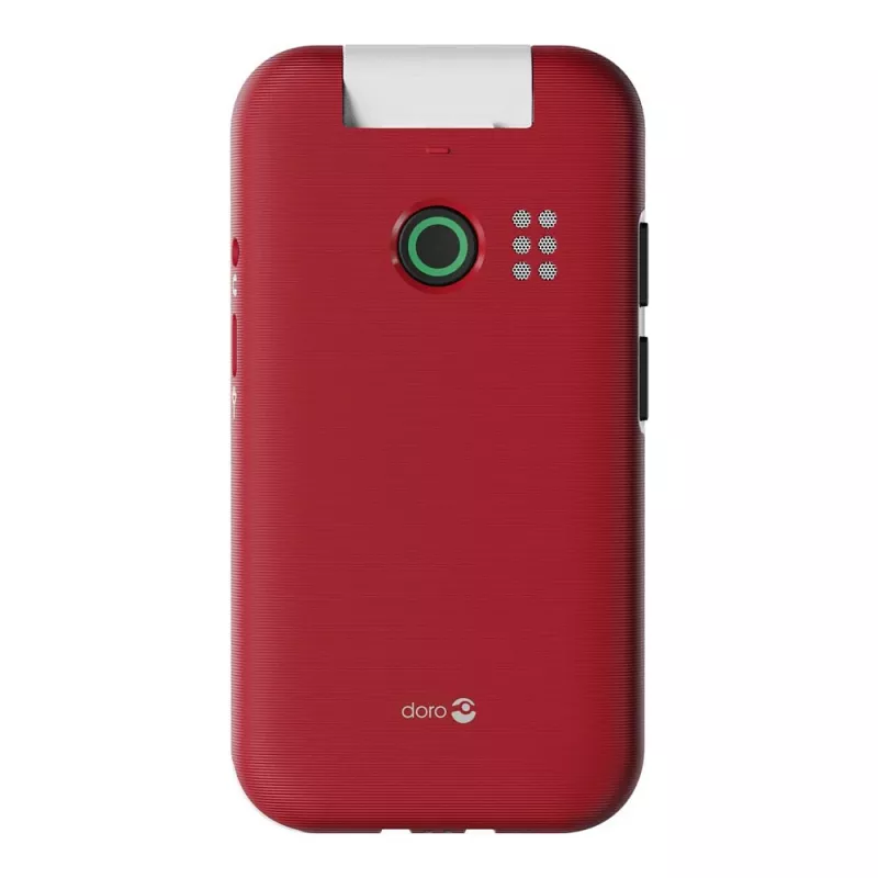 Feature-Phone Doro Leva E22 Klaptelefoon, 2,8 inch (7,11 cm) display, Single SIM, 0,3 MP camera, 1150 mAh, 127,8 g, rood/wit