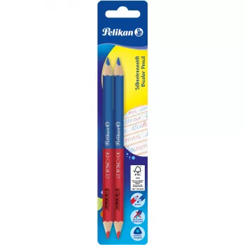 Kleurpotlood Pelikan 811118 blauw rood 2 stuks
