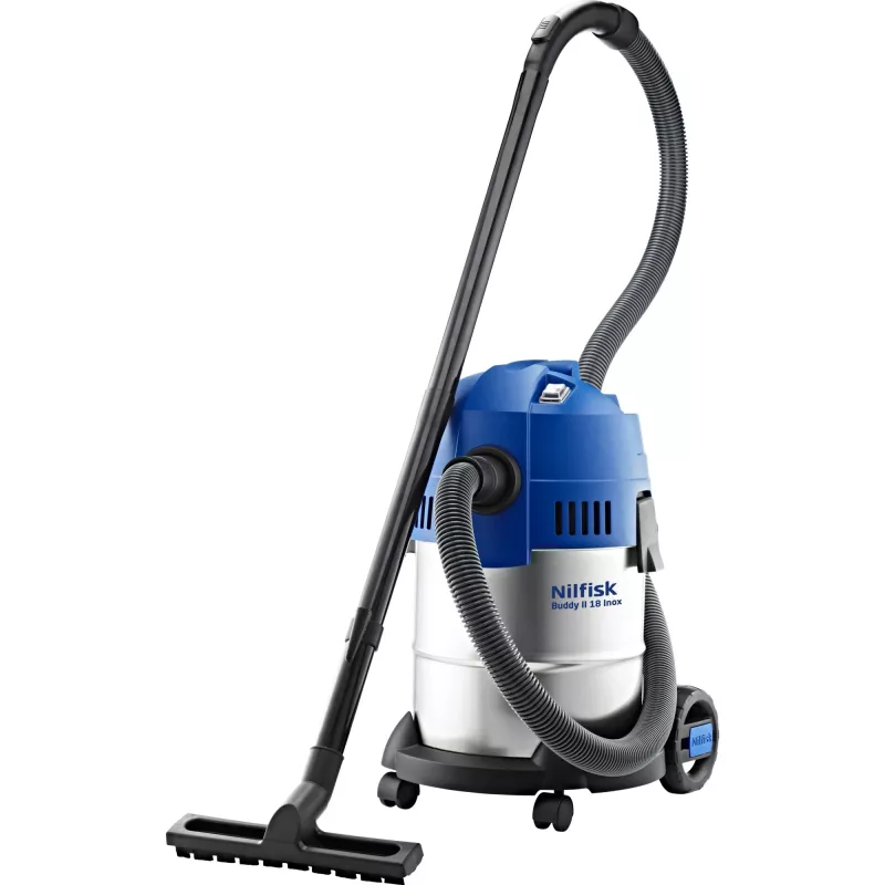 Nilfisk Buddy II 18 RVS zwart, RVS 18 L 1200 W