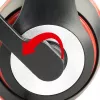 Bedrade gaming-headset GEMBIRD MHS-03-BKRD — binaural, omsluitend, 3,5 mm, 1,8 m kabel, rood/zwart